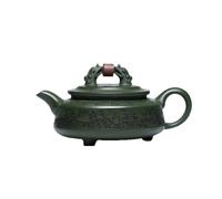 GAOJUNAN Tetera Tradicional,China Tetera De Arcilla Morada Original Verde Tallada A Mano Dragon Ball Zhoupan Kungfu For El Hogar Amante
