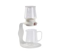 GAOJUNAN Tetera Tradicional,China Tetera De Cristal Estilo Chino, Nueva Individual For Casa Té Amante(White,380ML)