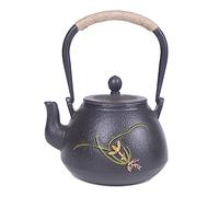 GAOJUNAN Tetera Tradicional,China Tetera De Hierro Fundido, Estilo Japonés Tetubin, con Infusor, 40,5 Oz/1200 Ml Amante