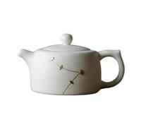 GAOJUNAN Tetera Tradicional,China Tetera De Porcelana con Línea Dorada Pintada A Mano For La Ceremonia del Té Amante