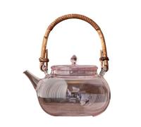 GAOJUNAN Tetera Tradicional,China Tetera De Vidrio Resistente A Altas Temperaturas For Preparar Té En Casa Amante(Pink)