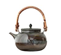 GAOJUNAN Tetera Tradicional,China Tetera De Vidrio Resistente A Altas Temperaturas For Preparar Té En Casa Amante(Black)