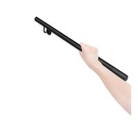Barandilla de Escalera de Hierro Forjado - Pasamanos de Escalera Barra de Apoyo para Interiores y Exteriores Pasamanos de Pared Seguridad Antideslizante, Negro(330cm)
