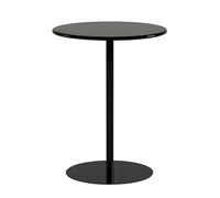 Gaommini Mesa Alta Redonda de Bar, Ideal para bistrós y Pubs | Mesa de Comedor/café de Hierro, Totalmente metálica | Mesa Auxiliar para Espacios reducidos - Interior/Exterior(Negro,48x48x72cm)