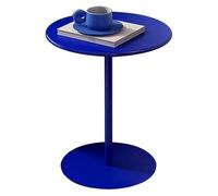 Gaommini Mesa de Bar Redonda, Mesa de café para Bebidas, Mesa de bistró para Exteriores, Mesa de cóctel Negra para el hogar, Oficina, Cocina, Sala de Estar, Mesa Auxiliar Verde(Azul,60x60x104cm)