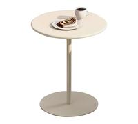 Gaommini Mesa de Bar Redonda, Mesa de café para Bebidas, Mesa de bistró para Exteriores, Mesa de cóctel Negra para el hogar, Oficina, Cocina, Sala de Estar, Mesa Auxiliar Verde(Blanco,40x40x72cm)