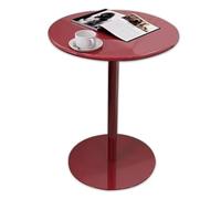 Gaommini Mesa de Bar Redonda, Mesa de café para Bebidas, Mesa de bistró para Exteriores, Mesa de cóctel Negra para el hogar, Oficina, Cocina, Sala de Estar, Mesa Auxiliar Verde(Red,40x40x50cm)