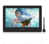 GAOMON PD1320 Tableta Gráfica con Pantalla, Pantalla Laminada de 13,3 Pulgadas, con Sensibilidad a la Presión del Lápiz 8192, Compatible con Android & Win & Mac OS-Gris