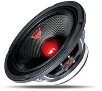 Gaooger MX80S1 - Altavoz de rango medio de 8 pulgadas, bala roja, 700 W máximo, 4 ohmios, altavoces de puerta de audio de alta calidad para sistema de sonido estéreo de coche o camión, negro (1