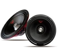 Gaooger MX80S3 - Altavoz de rango medio de 8 pulgadas, bala plateada, 600 W máximo, 4 ohmios, altavoces de puerta de audio de alta calidad para sistema de sonido estéreo de coche o camión, negro (2