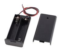 Gaoominy Caja Estuche Sostenedor de Bateria 2 X AA 3V Interruptor de Encendido/Apagado Alambrado de Ranura con Cubierta