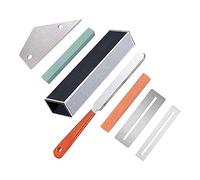 Gaoominy Herramienta de Guitarra Luthier Incluye Viga Niveladora de Trastes, Lima de Trastes de Guitarra, Protectores de Balancines y DiapasóN, Piedras de Amolar