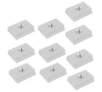 Gaoominy M6 T-Pista Deslizador Tuerca Deslizante Tuerca De Ranura De T De Aleación De Aluminio Para Herramienta De Carpintería Jigs Sujetador De Ranura De Tornillo 10Pcs