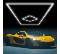 GAORUTO Luz LED Hexagonal para Garaje De 6500 K, Iluminación De Techo Conectable, Lámpara Hexagonal Blanca Diurna para Taller, Almacén, Gimnasio, Sótano Y Lavadero De Coches G