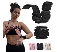 GAOS - Brazaletes con peso, pesas ajustables para muñeca y tobillo para mujeres y hombres, diseño cómodo antideslizante, par de 2 libras para pilates, caminar y yoga