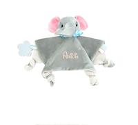Gaosh Manta Personalizada para Bebés con Nombre, Manta de Peluche para Recién Nacidos, Mantita de Apego Arrullo Bebe Regalo Nacimiento de Bebés, Niños, Niñas. (C)