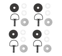 GAOSHA - Tornillos de carenado universal de 14 mm y 19 mm, anillos en D, remache de 1/4 giro, tornillos de carreras de motocicleta