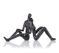 GAOSHENG Hierro 6 º Aniversario de Regalo para Pareja - Escultura de Metal Negro Pareja Regalos para Ella Estatuilla Estética Decoración Figurines Abstracto Centro de Mesa Decoración Mujeres Esposa