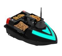 GAOUSD - Barco de cebo con banda luminosa LED y bolsa de almacenamiento, barco de pesca con cebo para depósitos, lagos y océanos