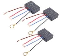 GAOUTO 3 Piezas Regulador Táctil, AC110-230V Sensor Táctil: Interruptor Táctil de 4 Vías, Interruptor de Luz Eléctrico para Lámparas de Mesa (50x35x15mm, Negro)