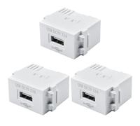 GAOUTO 3 unidades de módulo de alimentación USB: enchufe de 220 V a transformador de 5 V, enchufe de carga USB de 2,1 A, adaptador de conmutación para smartphones y dispositivos USB