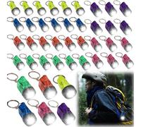 GAOUTO 42 llaveros para linterna, 4 cm LED para niños, ideal como obsequio y regalo, mini linterna para niños, regalo para invitados, camping, exterior, senderismo