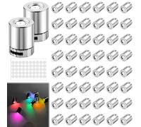 GAOUTO 50 miniluces LED para casas de muñecas, pequeñas tiras para manualidades, luces con batería para decoración de fiestas, juguetes, bloques de construcción, vitrinas, accesorios para casa de