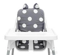 GAOUTO Cojín de asiento para tronas Hauck: 36 Â 30 Â 15 cm, cojín de asiento de algodón y malla 3D con relleno de espuma, compatible con tronas de arnés de 3 y 5 puntos.