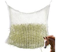 GAOUTO Red de heno para caballos: 120 x 90 cm, red de heno, tamaño 3 x 3 cm, red de alimentación para 8,5 kg de heno, bolsa de heno, bolsa de heno, saco de heno, tiempo de alimentación puede