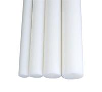 GAOXIAO Barra de Varilla Redonda de Nailon Pa6, Varillas de Nylon 15 Mm, 20 Mm, 25 Mm, 30 Mm 35 Mm 40 Mm 45 Mm de Diámetro, Varilla Redonda de Polietileno de Alta Densidad White 1pc 30mm*100mm