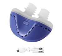 GAOXIAO Dispositivo Antironquidos y para Apnea del Sueño de Viaje, Electrónico Anti-Ronquido Mini CPAP, Nasal Dilatador Dispositivos de Solución de Ronquidos Recargables Blue
