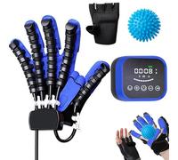 GAOXIAO Guantes Roboticos Rehabilitación Ictus, Dispositivos de Fortalecimiento de Manos para Pacientes con Hemiplejia, Artritis y Accidentes Cerebrovasculares Diario Blue plugin Right M