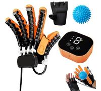 GAOXIAO Guantes Roboticos Rehabilitación Ictus, Guantes Robóticos de Rehabilitación de Manos, Ortesis para Dedos Entrenador, para Recuperación de Disfunción de Artritis de Robot A Left Hand S