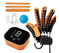 GAOXIAO Guantes Roboticos Rehabilitación Ictus, Órtesis de Dedo Electrico de Autoentrenamiento, Terapia para Pacientes con Artritis Hempiplejia, Alivia la Rigidez de la Mano(Size:XL,Color:Derecha)