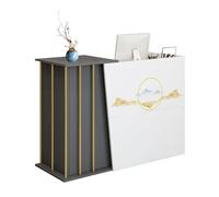 GAOXIAO Mesa de Recepción Mostrador Recepción, Mostrador para Tienda Gabinete de Cajero, Oficina Escritorio de Recepción, Peluquería, Negocio, Mueble Mostrador de Venta A 100 cm