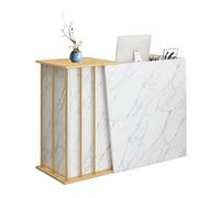 GAOXIAO Mesa de Recepción Mostrador Recepción, Mostrador para Tienda Gabinete de Cajero, Oficina Escritorio de Recepción, Peluquería, Negocio, Mueble Mostrador de Venta B 120 cm