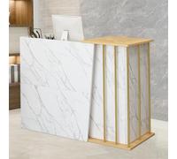 GAOXIAO Mesa De Recepción Pequeño con Mostrador y Cajones Mostrador De Recepción Escritorio De Recepción De Caja Minorista De Pie para Salóns Sala De Recepción Oficina