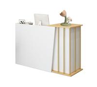 GAOXIAO Mostrador De Recepción, Gabinete De Cajero Estilo Mármol, Mesa De Recepción con Cajón Cerradura, Escritorio De Recepción para Vestíbulo Mostrador de Bienvenida