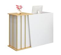GAOXIAO Mostrador de Recepción Pequeño, Mesa Recepción de Tienda de Venta, Mueble Recepción Moderno Mostrador De Pago Atención Oficina Comercio Negocio Local Comercial C 100 cm