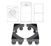 GAOXIAO Soporte para Lavadora Antivibración, Base Lavadora con Patas y Ruedas, Secadora Antideslizante y Amortiguadora, Ajustable 43-66 cm, Capacidad Carga de 300kg A 12 Legs