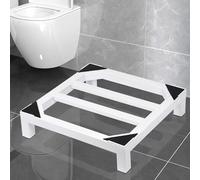 GAOXIAO Soporte para Lavadora Antivibración, Plataforma con 4 Patas Acolchadas, Carga 300KG Soporte Lavadora, Altura 30cm Base Adecuado para Frigorífico Electrodomésticos White 60 x 55 x 30cm