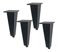 GAOXIONG Juego de 4 Patas Ajustables de aleación de Aluminio para Muebles, para Mesa de Centro, TV, Armario y Otros Muebles. Patas Triangulares de Metal para Mesa, zócalo para Armario de baño (20 cm/