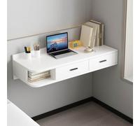 GAOXIONG Tocador Flotante con cajones, Escritorio de computadora montado en la Pared, tocador de Maquillaje para Dormitorio, Mueble de Almacenamiento Abierto para Dormitorio (100 x 40 cm (39 x 16 PU