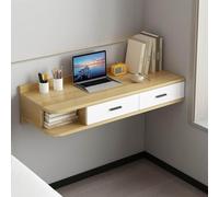 GAOXIONG Tocador Flotante con cajones, Escritorio de computadora montado en la Pared, tocador de Maquillaje para Dormitorio, gabinete de Almacenamiento Abierto para Dormitorio (80 x 40 (31 x 16 pulg