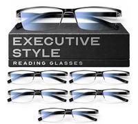 Gaoye Paquete de 6 lentes de lectura para hombres/mujeres, lentes para lectura de luz azul para hombres/mujeres, anteojos de computadora para los tramposos