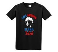 GAOYEA Bernie Save America Bernie Sanders Supporters Unisex 100% Cotton Short-Sleeve T-Shirts Black S