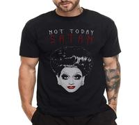 GAOYEA Bianca del Rio Not Today Satan Top Gay Pride Drag Unisex 100% Cotton Short-Sleeve T-Shirts Black L