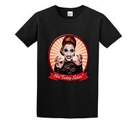 GAOYEA Bianca del Rio Not Today Satan! Unisex 100% Cotton Short-Sleeve T-Shirts Black XXL