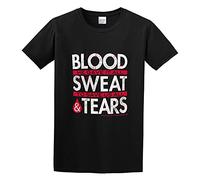 GAOYEA Blood and Tears He Gave It All Jesus Graphic Top Unisex 100% Cotton Short-Sleeve T-Shirts Black M