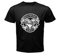 GAOYEA Bouncing Souls Rocker Heart Punk Graphic Top Unisex 100% Cotton Short-Sleeve T-Shirts Black L